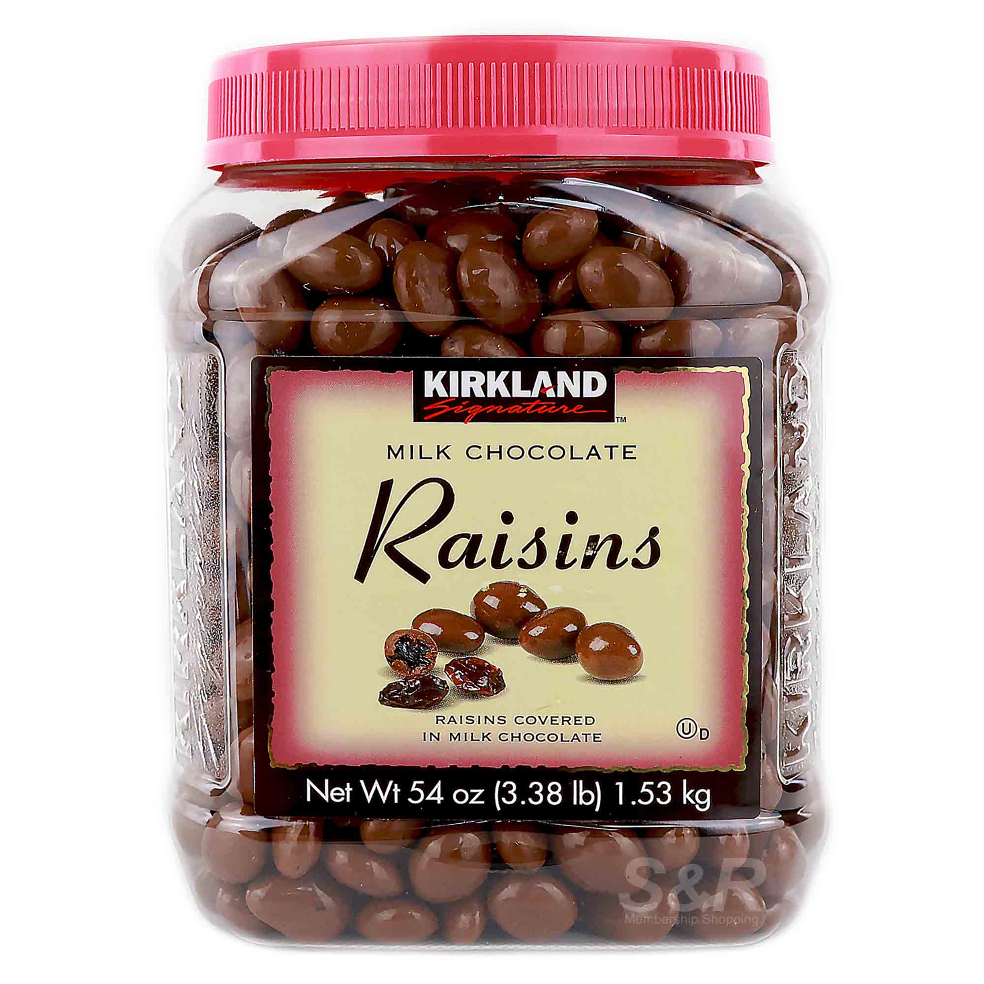 Kirkland Signature Milk Chocolate Covered Raisins 1.53kg